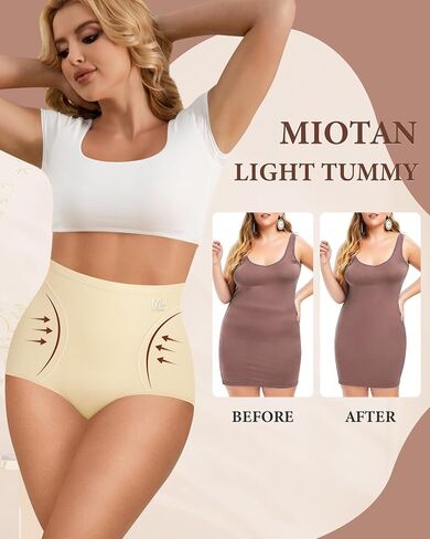 Women's High Waisted Underwear Ladies Panties Postpartum Full Coverage Briefs 4 Pack Stretch Soft Comfort in Kuwait