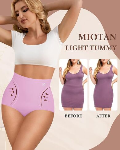 Women's High Waisted Underwear Ladies Panties Postpartum Full Coverage Briefs 4 Pack Stretch Soft Comfort in Kuwait