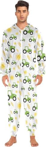 Ollabaky Adult Onesie Pajamas for Men & Women Long Sleeve One-Piece Costume Sleepwear Jumpsuit in Kuwait