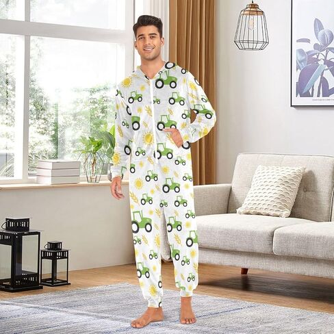 Ollabaky Adult Onesie Pajamas for Men & Women Long Sleeve One-Piece Costume Sleepwear Jumpsuit in Kuwait