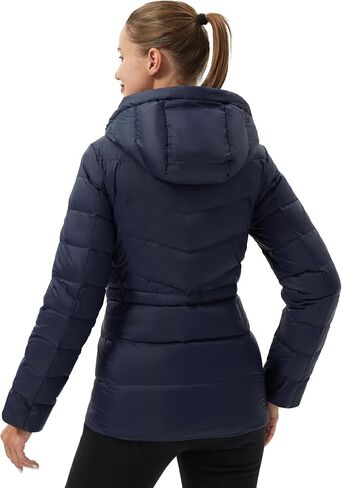 Pioneer Camp Women's Winter Puffer Jacket 700 Fill Down Coat Water-Repellent Quilted Fuffy Outerwear with Hood in Kuwait