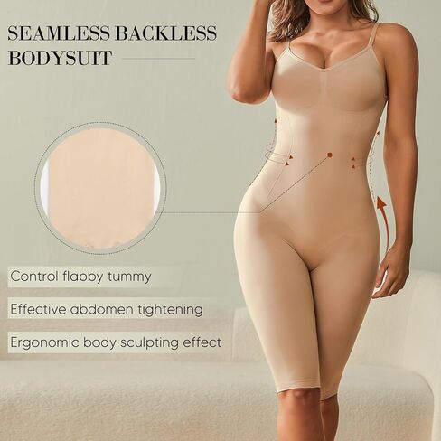 Backless Bodysuit for Women Tummy Control Low Back Shapewear Open Back Body Shaper Seamless Sexy Tank Tops in Saudi Arabia