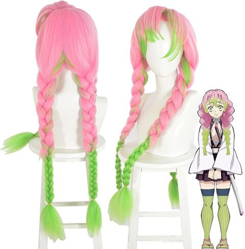 Women's Green Wig Short Curly Wavy Bob Wig Girls Cosplay Costume Halloween (Light Green) in Saudi Arabia