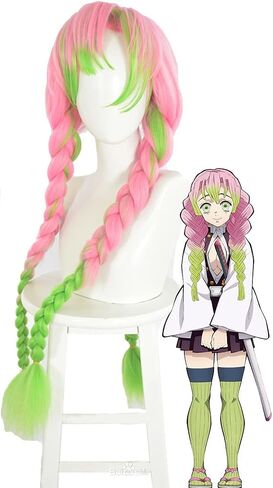 Women's Green Wig Short Curly Wavy Bob Wig Girls Cosplay Costume Halloween (Light Green) in Saudi Arabia