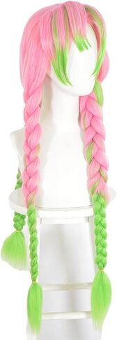 Women's Green Wig Short Curly Wavy Bob Wig Girls Cosplay Costume Halloween (Light Green) in Saudi Arabia