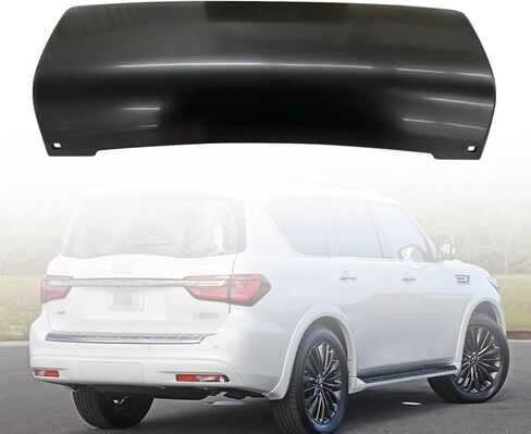 غطاء حشو المصد السفلي الخلفي لسيارة إنفينيتي QX56 2011-2013 QX80 2014-2017 غير مطلي-IN1180101 غطاء المصد/غطاء خطاف السحب in Kuwait