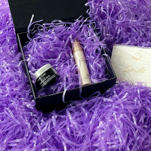 JINZOFLY Plastic Shred Filler for Gift Wrapping Basket Filling, Gift Box Filler for Easter, Birthday, Christmas, Thanksgiving, Wedding, Mother's Day(Purple) in Saudi Arabia
