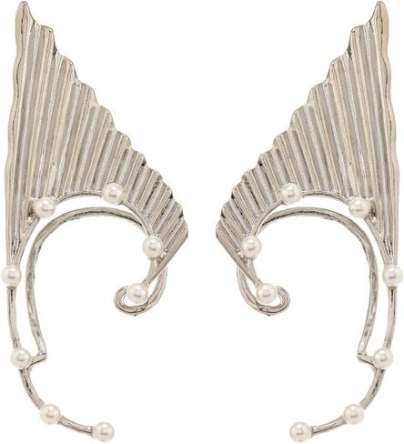 2Pcs Gothic Elf Ear Cuffs Goth Elf Fairy Earrings Non-Pierced Fake Earrings Costume Cosplay Accessories for Teen Womens Girls in Saudi Arabia