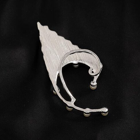 2Pcs Gothic Elf Ear Cuffs Goth Elf Fairy Earrings Non-Pierced Fake Earrings Costume Cosplay Accessories for Teen Womens Girls in Saudi Arabia