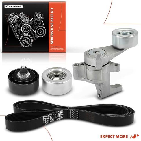 A-Premium Engine Serpentine Belt Drive Kit Compatible with Toyota Tacoma 2007-2020 2022, 4Runner 2010-2.7L in Saudi Arabia