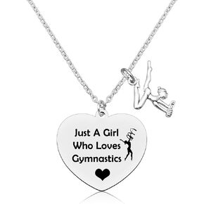 Gymnast Coach Gift Gymnast Fan Gifts Inspiration Necklace Gift for Women Gymnastics Gift for Women Graduation Necklace Gift for Friend Sister Gymnastics Christmas Gift Birthday Gift for Sports Lover