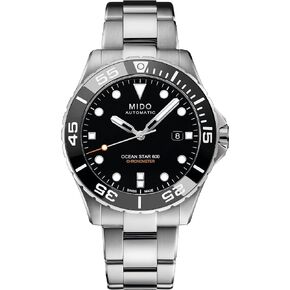 MIDO Ocean Star 600 Chronometer - Swiss Automatic Watch for Men - Black Dial - Case 43.5mm - M0266081105100