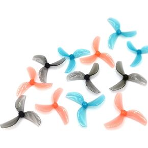 12Pairs Gemfan 45mm 3-Blade Propeller Props with 1.5mm Shaft Hole for RC FPV Whoop Drone Freestyle Quadcopter (12CW+12CCW)