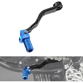 Red Motorcycle Folding Gear Shifter Lever Compatible with GasGas EX MC EC 125/250/300 2024 EX F 250/350 2024 Forged Aluminum Gear Shift Shifter Lever Folding, See Fitment