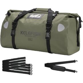 Waterproof Duffel Bag 20L 40L 66L Motorcycle Travel Dry Bag with Quick-fixed Straps for Motorcycling, Kayaking, Rafting, Boating, Camping