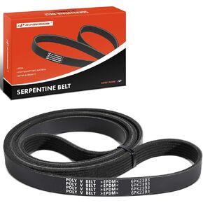 A-Premium Engine Serpentine Drive Belt Compatible with Chevrolet, Mercedes-Benz, Ford, Buick, Cadillac, Chrysler, Oldsmobile & Pontiac Cars - Camaro, C230, C240, C250, E-150 Econoline & More
