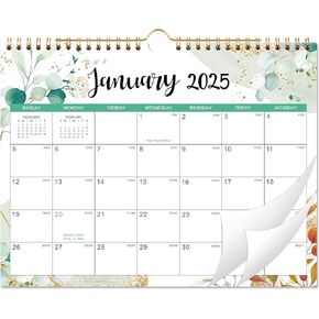 2025 Calendar - Wall Calendar 2025 from January 2025 - December 2025, 2025 Calendar 8.5" × 11", 12 Monthly Wall Calendar Small, Space Enough for Writing with Julian Dates