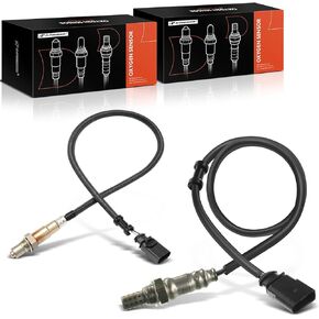 A-Premium O2 Oxygen Sensor Compatible with Volkswagen Jetta/Golf 2012-2014, Passat 2014, Beetle 2012-2013, CC 2010-2017, Touareg 2011-2015, Eos 2009-2016, GTI 2011-2014 & Audi A3, 2-PC Set