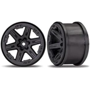 Traxxas TRA6772 Wheels, Rustler 4X4 2.8' (Black) (2)