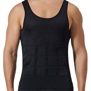 Men's Compression Shirt Shapewear Slimming Tank Top Abdomen Undershirt Slim Body Shaper Vest.