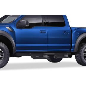 APS Stainless Steel Pocket Steps Running Boards Side Bars Compatible with Ford F150 2015-2024 SuperCrew Cab & F150 Lightning 2022-2024 & F-250 F-350 Super Duty 2017-2024 Crew Cab
