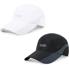 قطعتان من قبعة الجري للنساء والرجال قبعة بيسبول سريعة الجفاف للحماية من الأشعة فوق البنفسجية في الهواء الطلق in Kuwait