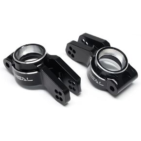 TREAL Aluminum 7075 Rear Hubs for Arrma 1/7 Mojave Felony Infraction Limitless and 1/8 Typhon 6s BLX(Silver)
