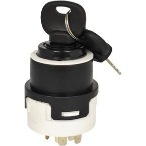 701/80184 50988 85804674 Ignition Switch Compatible with JCB 3CX 4CX for New Holland LV60 B110B LB75.B LB115 B100BLR for Case 85804674 1532371C2 330262 701/45500 20500101 w/ 2 Key 701/45501