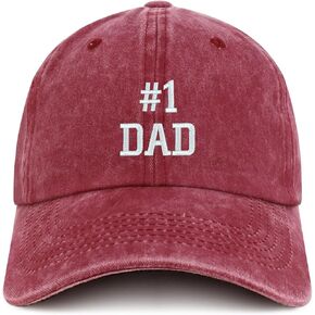 Trendy Apparel Shop Number 1 Dad Embroidered Pigment Dyed Low Profile Cotton Cap