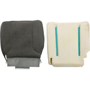 Mist Gray Driver Side Cloth Seat Cover and Sponge Cushion Replacement for 2002-2005 Ram SLT ST 1500 2500
