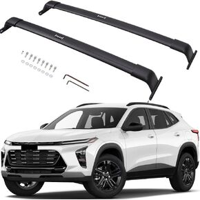 Upgraded Loading 220lbs Cargo Racks for Chevrolet Chevy Trax 2023 2024 2025 Roof Rack Cross Bars Rail Luggage Carrier (Black)