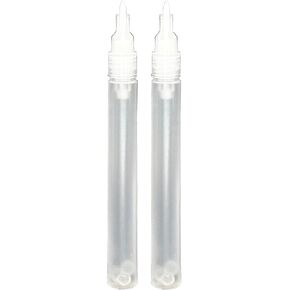 Empty Markers for Acrylic Permanent Paint, Marker Ink, Liquid Inks, Set of 2 Refillable Paint Markers 0.5mm Extra-Fine Tip