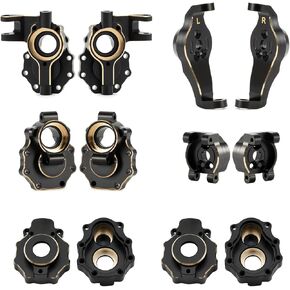 TRX4 Brass Counterweight Black Coating Portal Axle Housing for 1/10 RC Crawler TRX6 TRX4 Upgrade Parts (8 in 1 Set) in Saudi Arabia