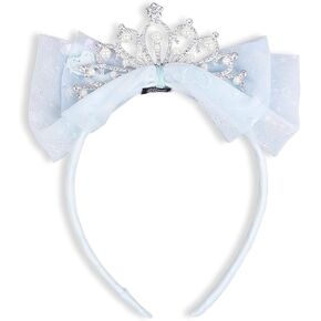 Huachi Girls Princess Tiara Crown Headbands Cute Tulle Bow Tiaras Birthday Headband for Girl Tiaras Crowns Head Band Party Fairy Costume Hair Accessories