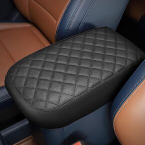 غطاء وحدة التحكم المركزية JOYTUTUS متوافق مع Ford Maverick 2024 2023 2022 غطاء مسند ذراع جلدي وسادة وحدة التحكم المركزية ملحقات Ford Maverick