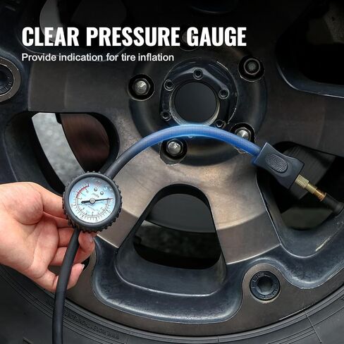 VEVOR 10.6 CFM Heavy Duty Air Compressor, 30s Fast Inflation | Dual-Cylinder Portable Tire Inflator, 12V 150PSI Offroad Air Pump with Adapters for Trucks Car SUV 4 x 4 Vehicle RV in Saudi Arabia