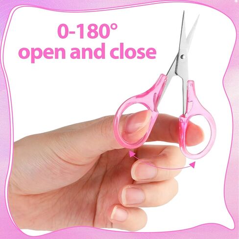 10Pcs Small Scissors All Purpose Stainless Steel Detail Scissors with Protective Cover Mini Detail Craft Scissors Straight Fine Tips Sewing Scissors Tiny Scissors for Embroidery Knitting Paper Cutting in Saudi Arabia