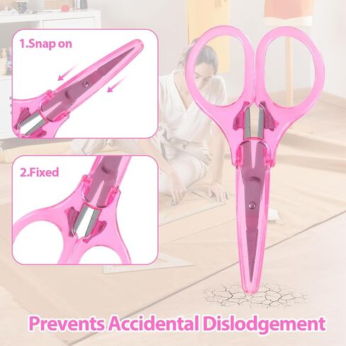 10Pcs Small Scissors All Purpose Stainless Steel Detail Scissors with Protective Cover Mini Detail Craft Scissors Straight Fine Tips Sewing Scissors Tiny Scissors for Embroidery Knitting Paper Cutting in Saudi Arabia