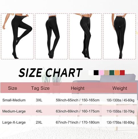 Century Star 2 Pairs Womens Tights Opaque Ballet Dance Tights Stockings for Women Pantyhose High Waist 80D Control Top Nylons in Saudi Arabia