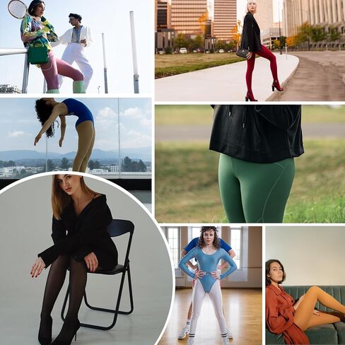 Century Star 2 Pairs Womens Tights Opaque Ballet Dance Tights Stockings for Women Pantyhose High Waist 80D Control Top Nylons in Saudi Arabia