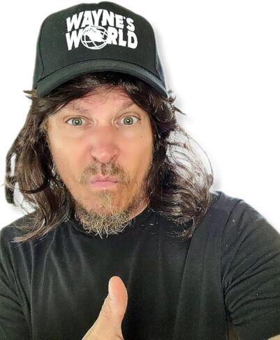 ThatsRad Adult M & L Mesh Trucker Hat Cap Snapback Cosplay Costume Halloween (M) in Saudi Arabia