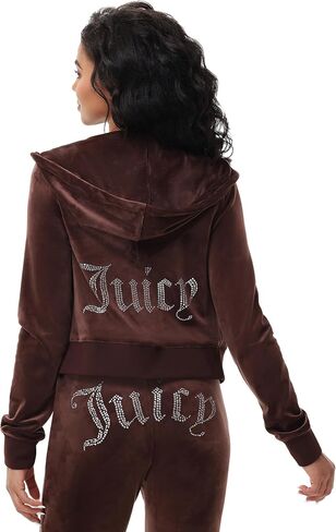 Juicy Couture Women's Classic Juicy Hoodie with Back Bling in Saudi Arabia