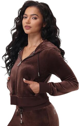 Juicy Couture Women's Classic Juicy Hoodie with Back Bling in Saudi Arabia