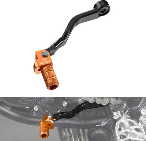 Red Motorcycle Folding Gear Shifter Lever Compatible with GasGas EX MC EC 125/250/300 2024 EX F 250/350 2024 Forged Aluminum Gear Shift Shifter Lever Folding, See Fitment in Saudi Arabia
