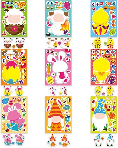 St.Patricks Day Craft Kit for Kids, Leprechaun Ornaments Hanging Art and Craft DIY Project, Make Your Own Leprechaun Stickers Kit, St Patricks Day Shamrock Crafts Party Favors Decorations, 24 Sets in Kuwait