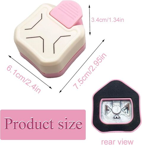 MIAO JIN 3 in 1 Chamfer Corner Punch Creative Pattern Corner Cutter for Paper Crafts, Laminate, Cardstock, Business Card, DIY Projects, Photo, Card Making and Scrapbooking in Saudi Arabia
