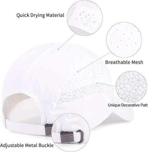قطعتان من قبعة الجري للنساء والرجال قبعة بيسبول سريعة الجفاف للحماية من الأشعة فوق البنفسجية في الهواء الطلق in Kuwait