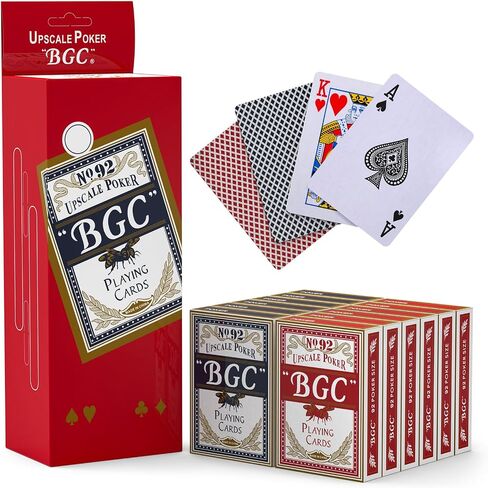 Playing Cards, Multiplayer Card Game, 12 Decks (6 Red and 6 Blue), Standard Index, for Blackjack, Euchre, Canasta Card Game, Poker Cards in Saudi Arabia