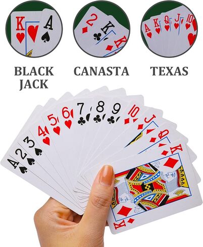 Playing Cards, Multiplayer Card Game, 12 Decks (6 Red and 6 Blue), Standard Index, for Blackjack, Euchre, Canasta Card Game, Poker Cards in Saudi Arabia