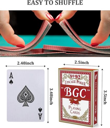 Playing Cards, Multiplayer Card Game, 12 Decks (6 Red and 6 Blue), Standard Index, for Blackjack, Euchre, Canasta Card Game, Poker Cards in Saudi Arabia